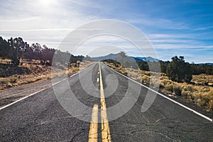 County road in Arizona, USA