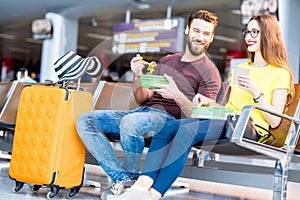 Couple at the airport