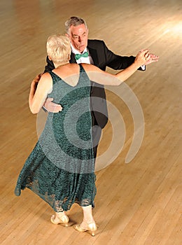 Couple ballroom dancing
