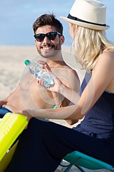 couple on beach