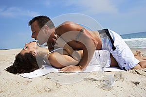 Couple on a beach