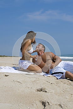 Couple on a beach