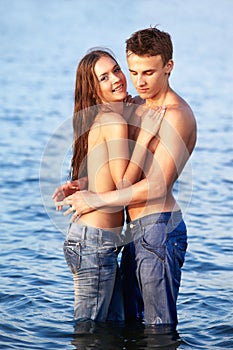 Couple at the beach