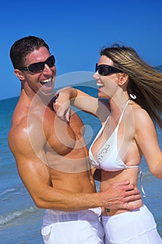 Couple at beach