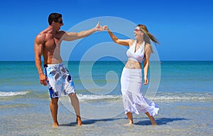 Couple at beach