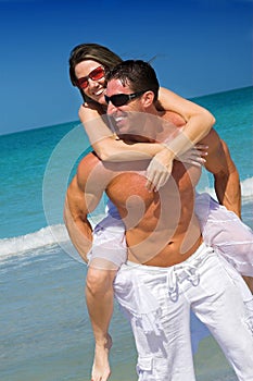 Couple at beach