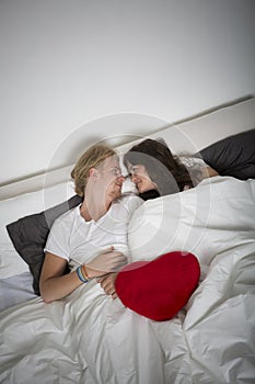 Couple in bed