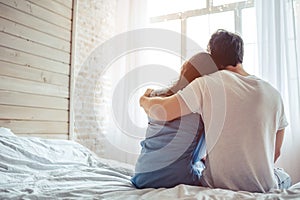 Couple in bedroom