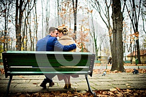 Couple on a bench