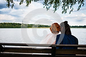 Couple on a bench