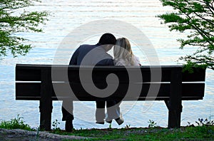 Couple on a bench