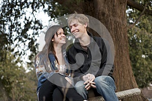 Couple On Bench