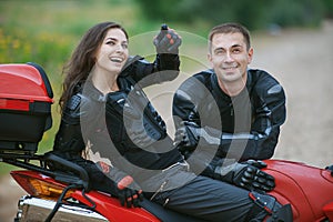 Couple on bike