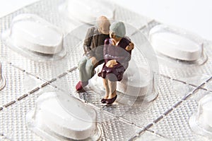 Couple with blister pack