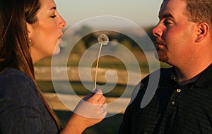 Couple Blowing Kisses 1