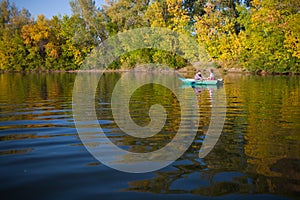 Couple in a boat