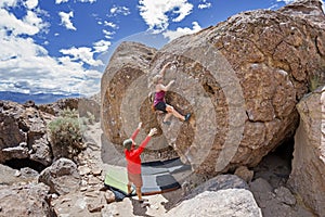 Couple Bouldering