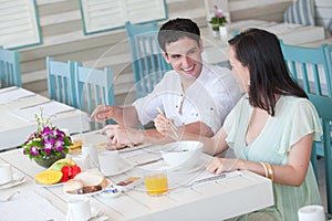 Couple At Breakfast