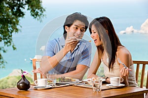 Couple At Breakfast