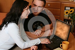 Couple Browsing WWW