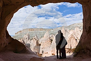 A couple in cappadocia