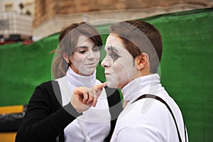 Couple at Carnival of Cadiz, Andalusia, Spain