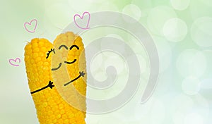 Couple corn in love