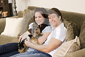 Couple on couch