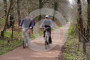 Couple cycling