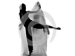 Couple dancer performer love concept