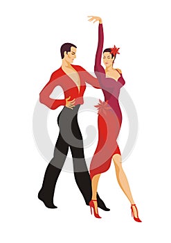 Couple dances paso doble photo