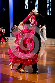 couple dancing standard dance