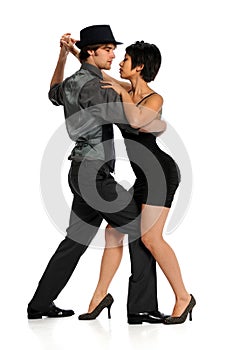 Couple Dancing Tango