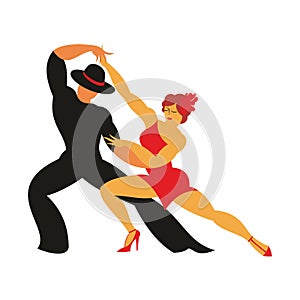 Couple dancing tango