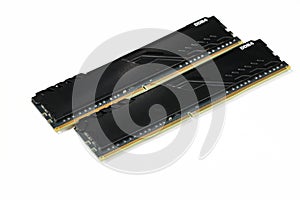 The couple of DDR4 memory, High performance DDR RAM module for computer server and workstation.