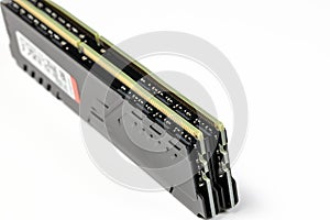 The couple of DDR4 memory, High performance DDR RAM module for computer server and workstation.