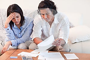 Couple depressed about financial problems