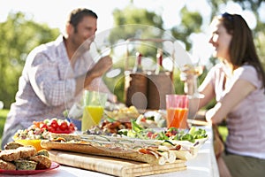 Couple Dining Al Fresco