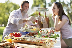 Couple Dining Al Fresco