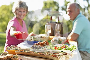 Couple Dining Al Fresco