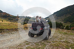 Couple drive atv quad bike