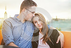 Couple enjoing their time together photo