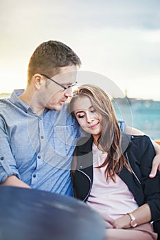 Couple enjoing their time together