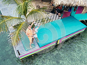 couple enjoying the Colombian Caribbean