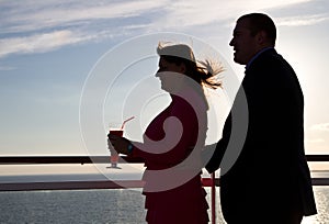 Couple Enjoying a Cruise Vacation