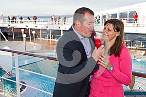 Couple Enjoying a Cruise Vacation