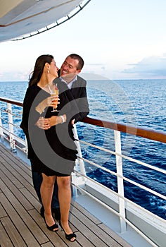 Couple Enjoying a Cruise Vacation