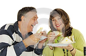 Couple Enjoying Lunch