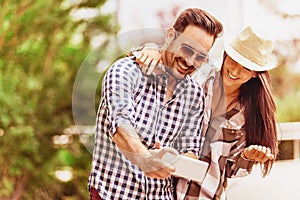 Couple Enjoying Outside