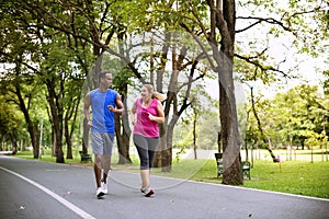 Couple Exercise Happiness Healthy Lifestyle Concept